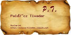 Palócz Tivadar névjegykártya